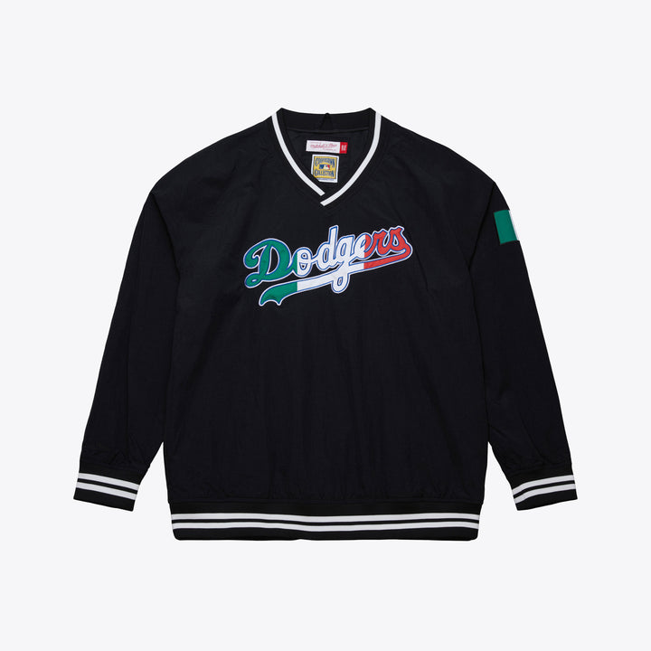 Los Angeles Dodgers Mitchell & Ness MLB Nylon Pullover Jacket Vintage Logo Dodgers Mexico
