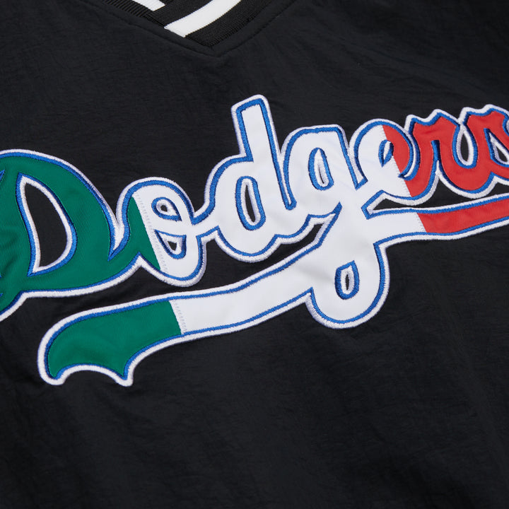 Los Angeles Dodgers Mitchell & Ness MLB Nylon Pullover Jacket Vintage Logo Dodgers Mexico