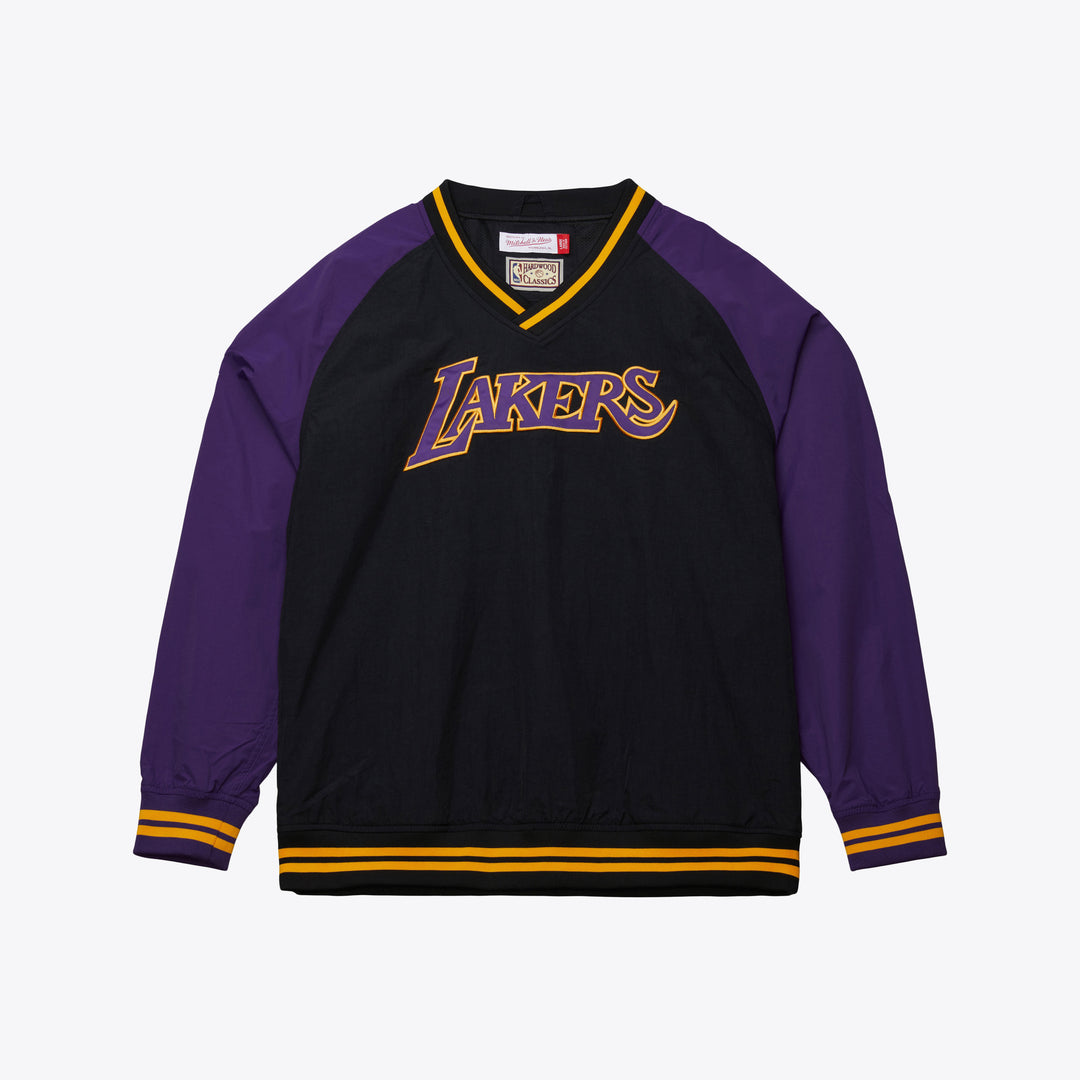 Los Angeles Lakers Mitchell & Ness NBA Nylon Pullover Jacket Vintage Logo Lakers