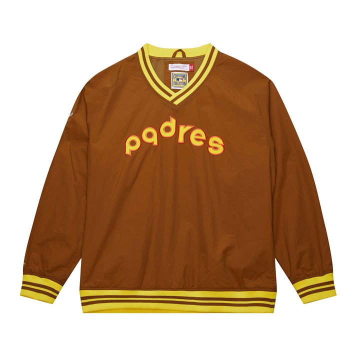 San Diego Padres Mitchell & Ness MLB Nylon Pullover Jacket Vintage Logo Padres