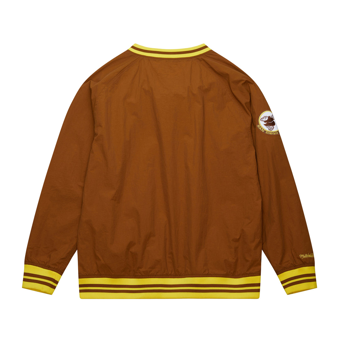 San Diego Padres Mitchell & Ness MLB Nylon Pullover Jacket Vintage Logo Padres