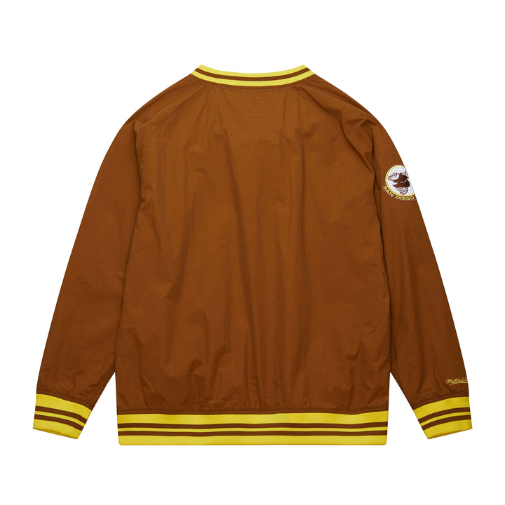 San Diego Padres Mitchell & Ness MLB Nylon Pullover Jacket Vintage Logo Padres
