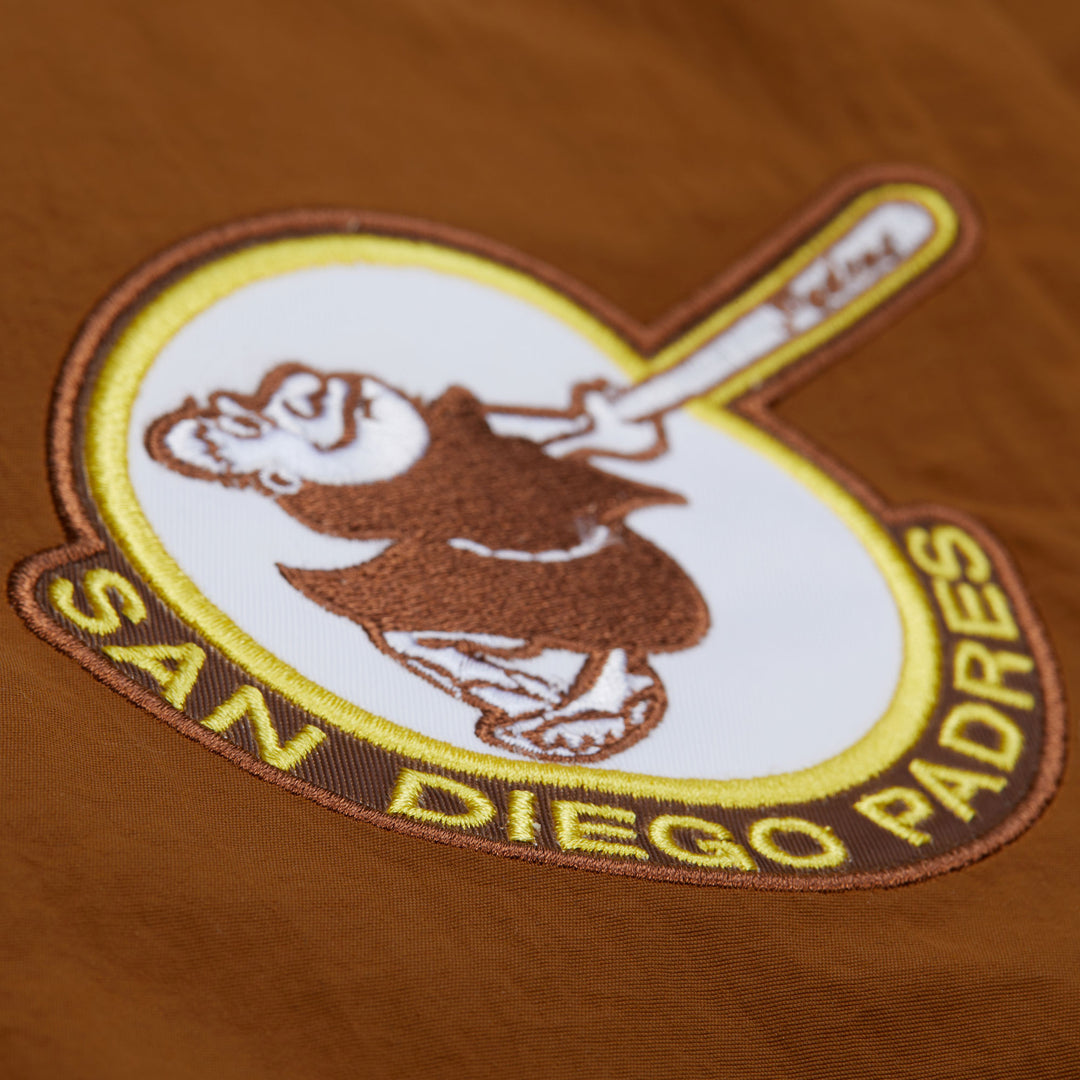 San Diego Padres Mitchell & Ness MLB Nylon Pullover Jacket Vintage Logo Padres