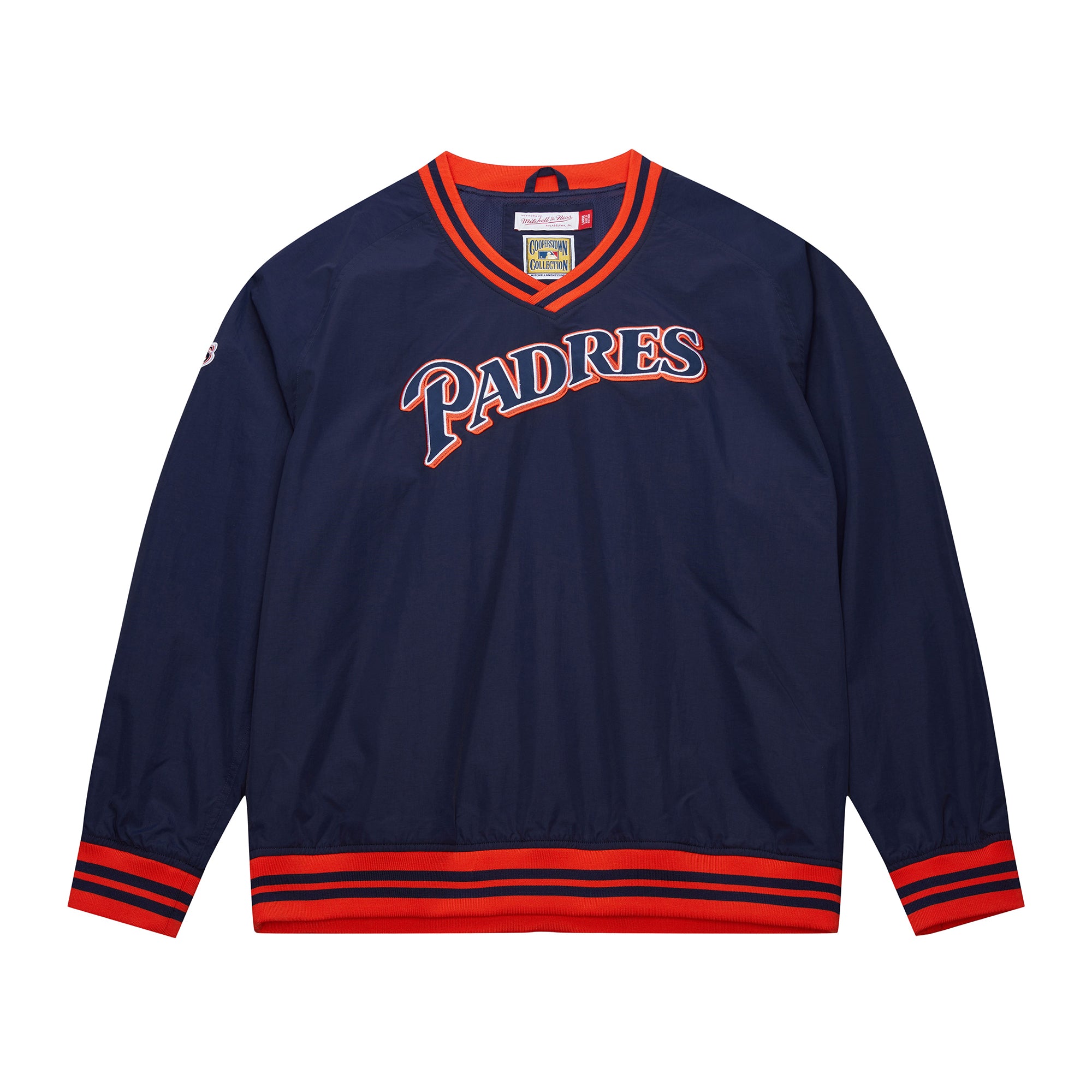 00s NIKE TEAM Padres ナイロン XL 刺繍ロゴ MLB 紺 San Diego Padres Mitchell & Ness MLB Navy Nylon Pullover