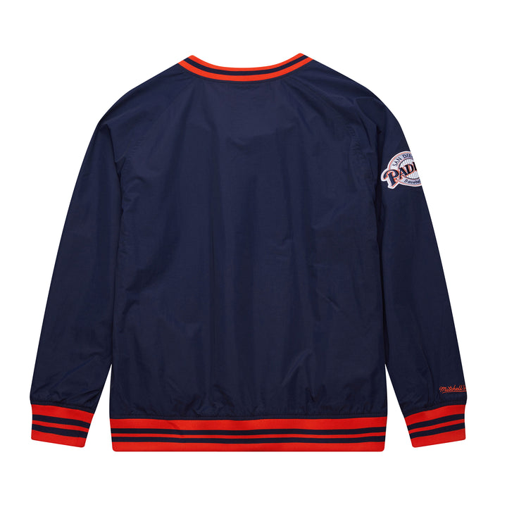 San Diego Padres Mitchell & Ness MLB Nylon Pullover Jacket Vintage Logo Padres