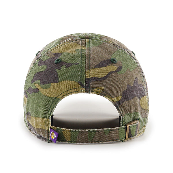 Los Angeles Lakers 47 Brand Camo Clean Up Adjustable Dad Hat
