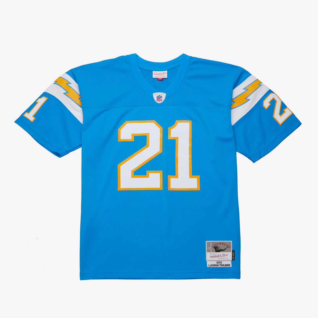 San Diego Chargers Mitchell & Ness NFL Legacy Jersey Chargers 2009 Ladainian Tomlinson #21 Powder Blue