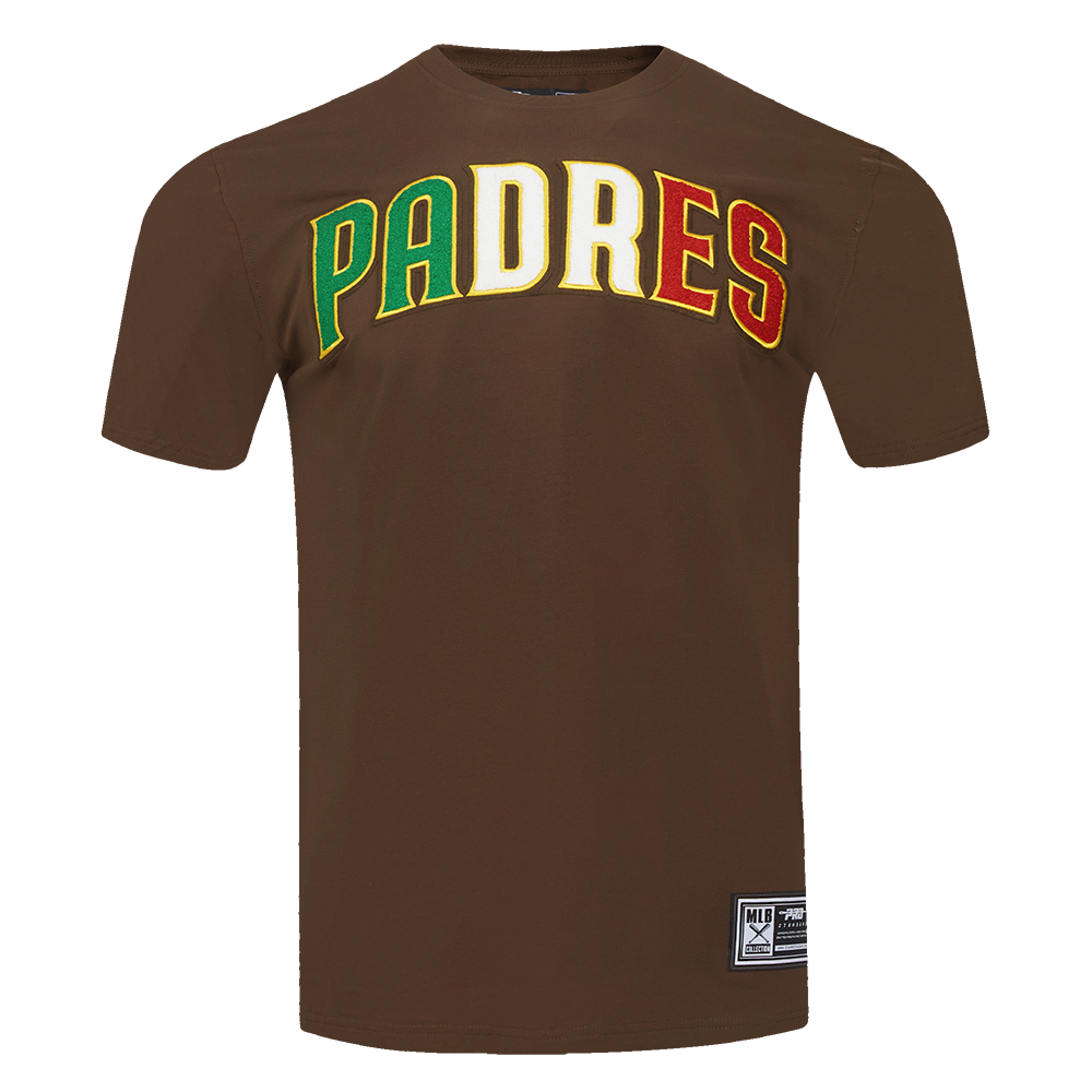 San Diego Padres Pro Standard Mexico Wordmark Sj Tee Brown