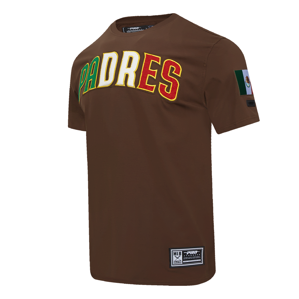 San Diego Padres Pro Standard Mexico Wordmark Sj Tee Brown