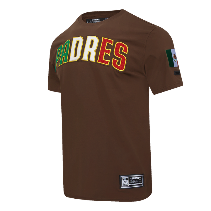 San Diego Padres Pro Standard Mexico Wordmark Sj Tee Brown