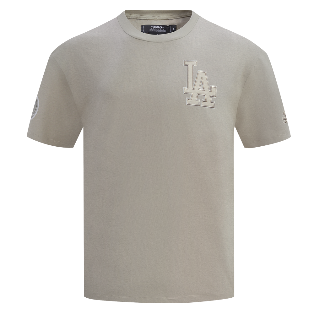 Los Angeles Dodgers Pro Standard Neutral Drop Shoulder Tee Taupe