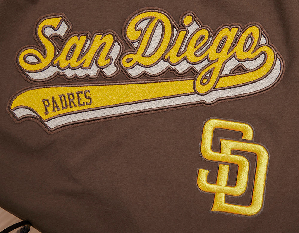 San Diego Padres Pro Standard Script Tail Tee Brown