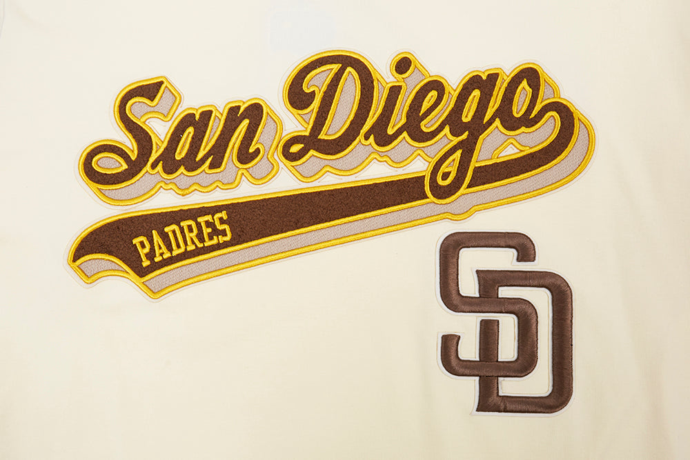 San Diego Padres Pro Standard Script Tail Sj Tee Eggshell