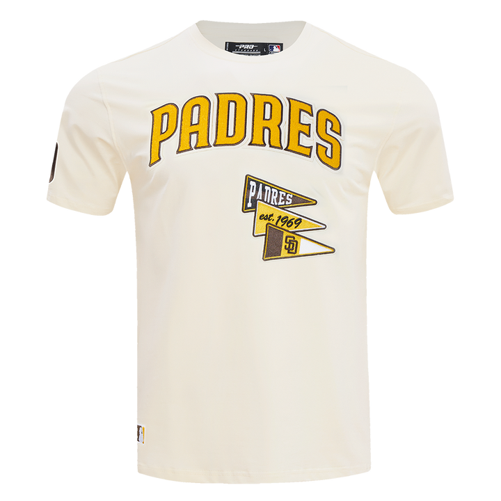 San Diego Padres Pro Standard Team Pennants Wordmark Tee Eggshell