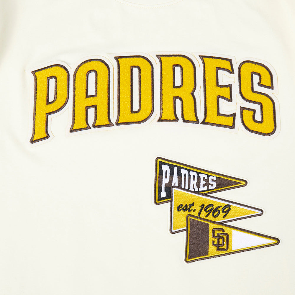 San Diego Padres Pro Standard Team Pennants Wordmark Tee Eggshell