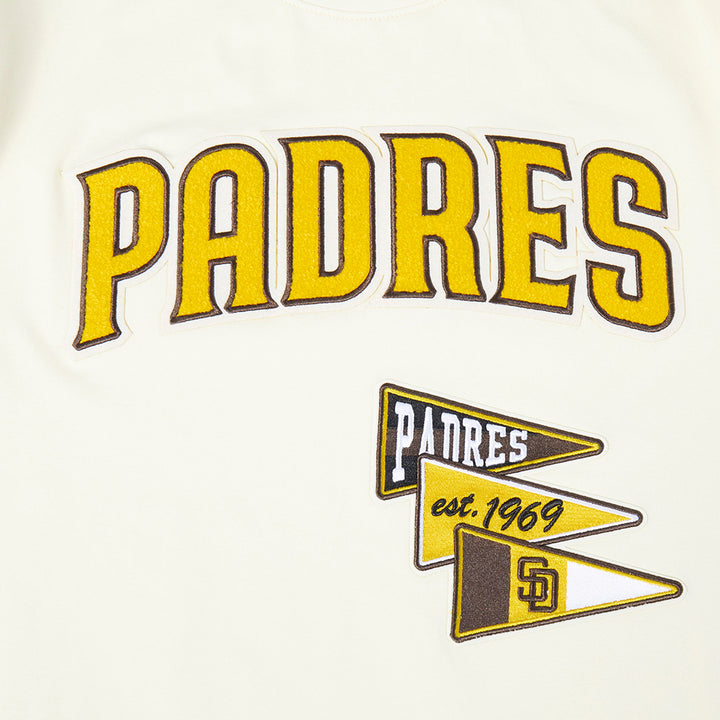 San Diego Padres Pro Standard Team Pennants Wordmark Tee Eggshell