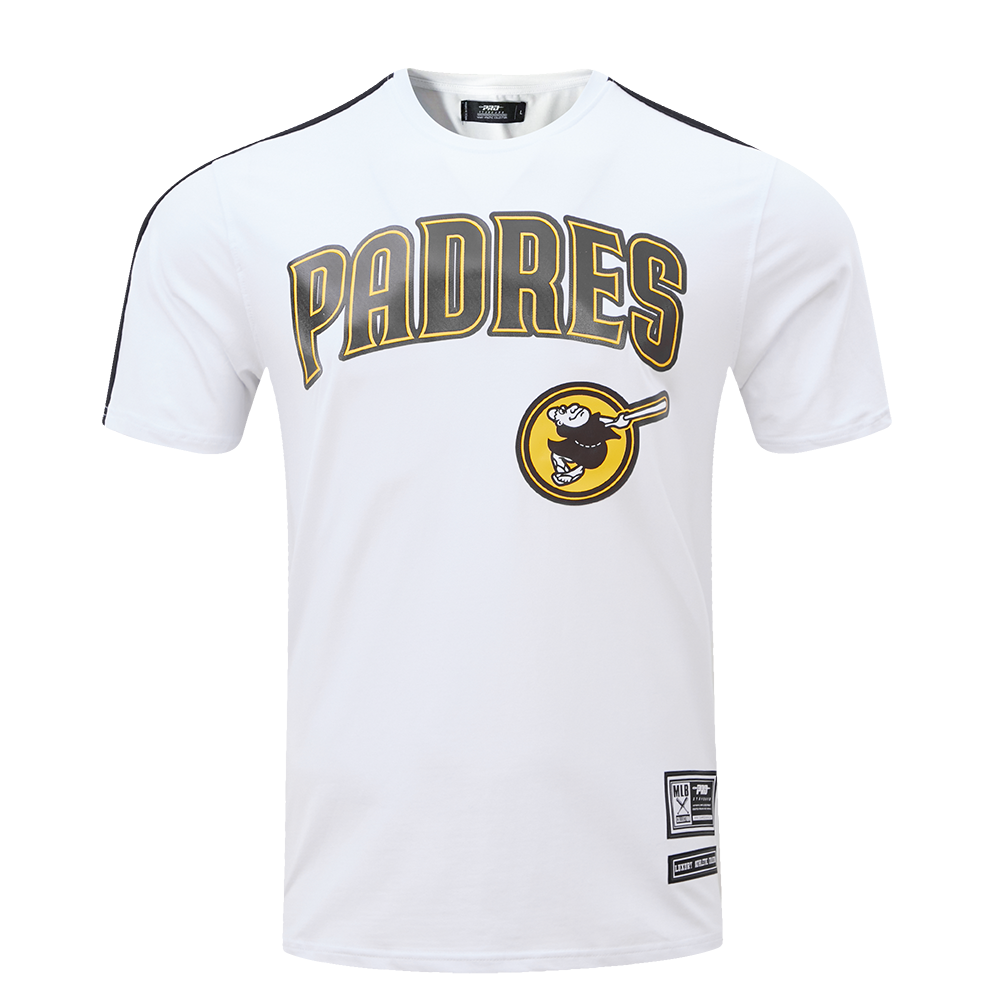 San Diego Padres Pro Standard Logo Pro Team Taping Shirt White/Black