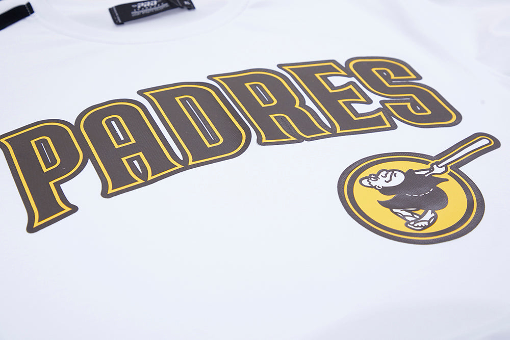 San Diego Padres Pro Standard Logo Pro Team Taping Shirt White/Black