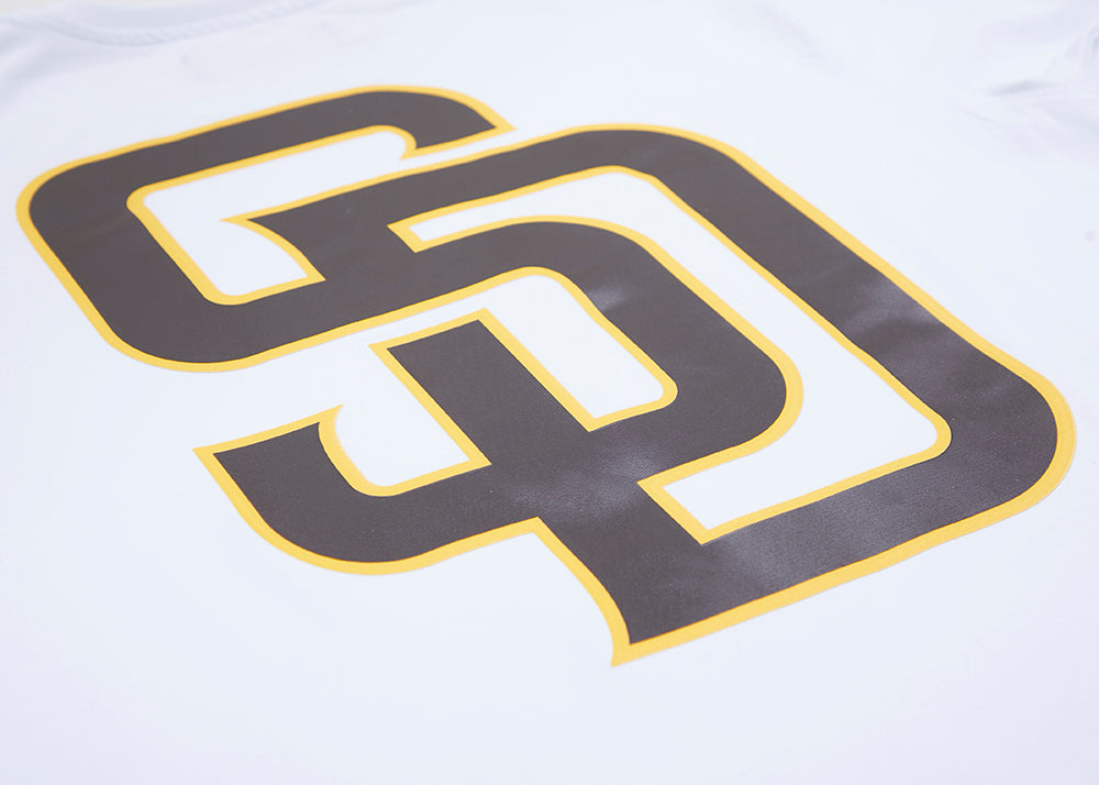 San Diego Padres Pro Standard Logo Pro Team Taping Shirt White/Black