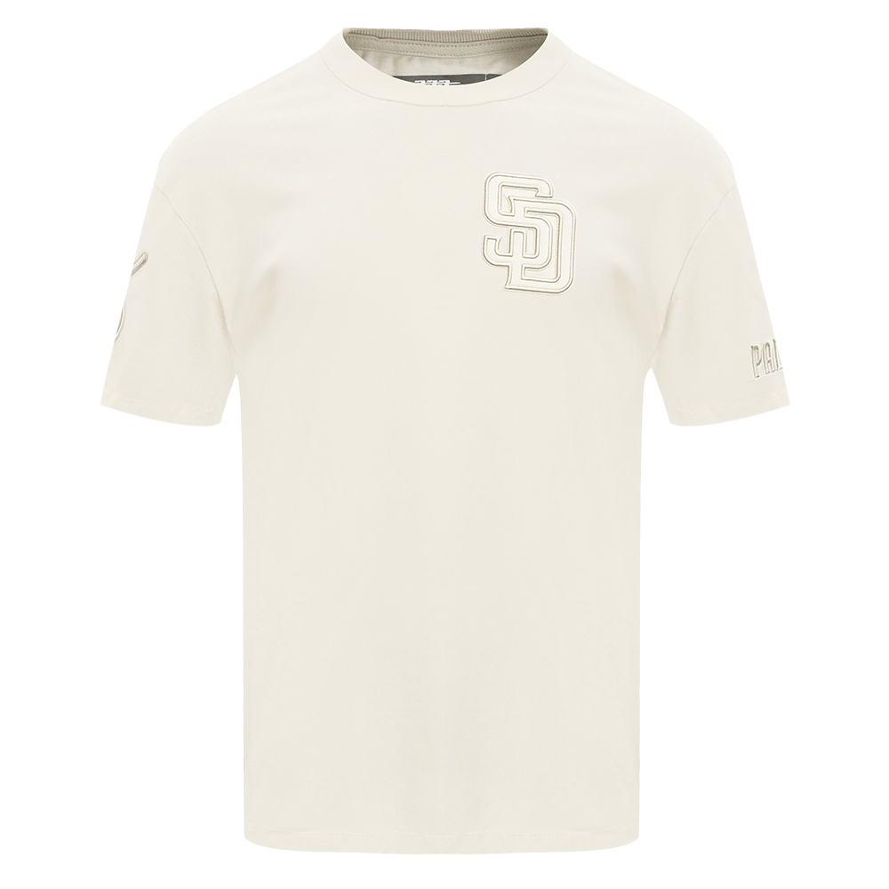 San Diego Padres Pro Standard Neutral Drop Shoulder Tee Eggshell