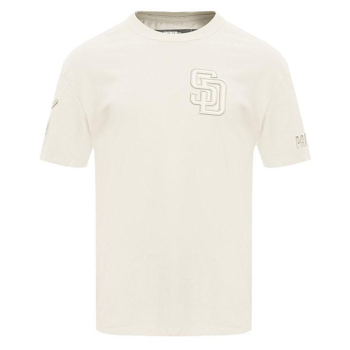 San Diego Padres Pro Standard Neutral Drop Shoulder Tee Eggshell