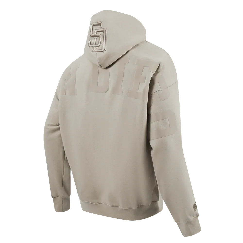 San Diego Padres Pro Standard Wingspan Drop Shoulder Hoodie - Taupe