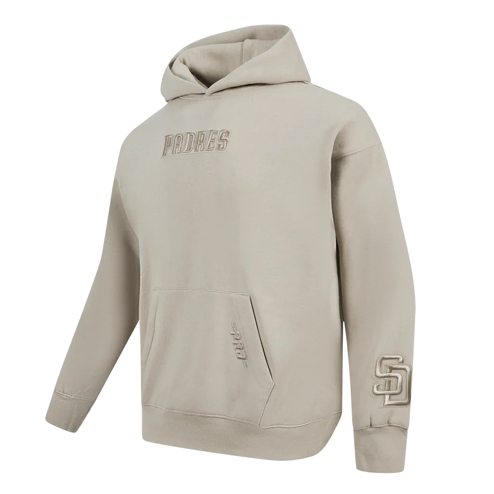 San Diego Padres Pro Standard Wingspan Drop Shoulder Hoodie - Taupe