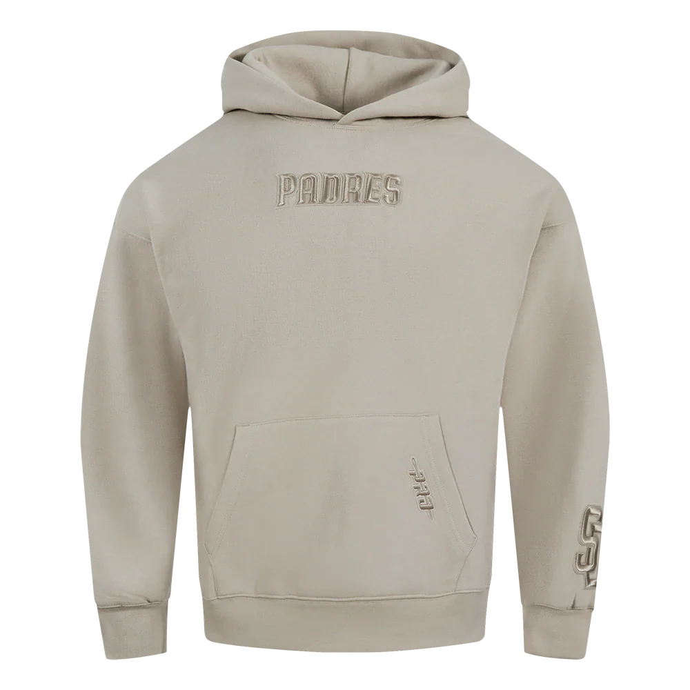 San Diego Padres Pro Standard Wingspan Drop Shoulder Hoodie - Taupe