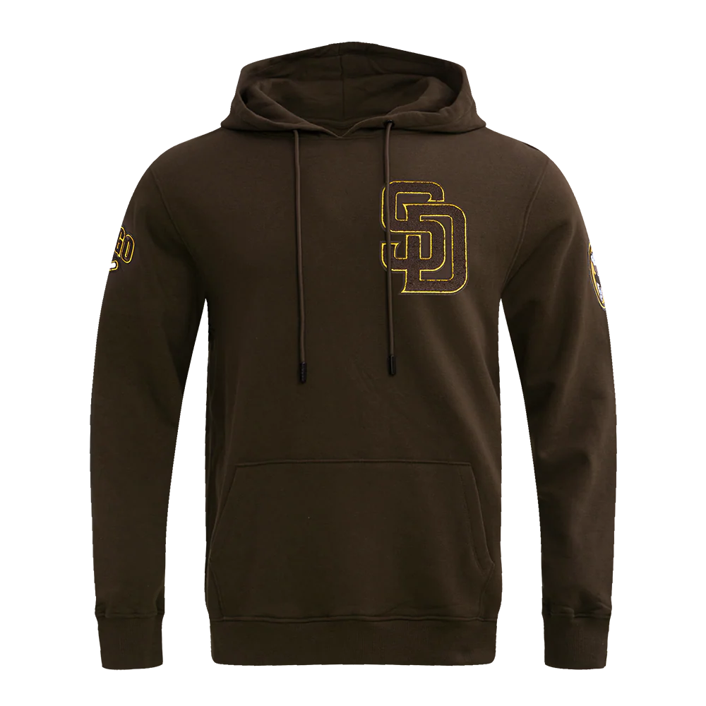 San Diego Padres Pro Standard Classic Chenille Pullover Hoodie Brown