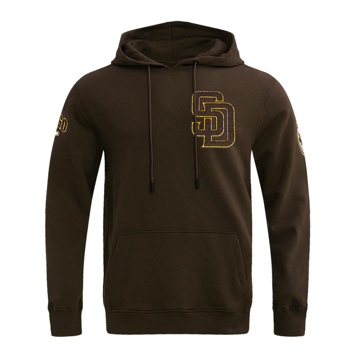 San Diego Padres Pro Standard Classic Chenille Pullover Hoodie Brown
