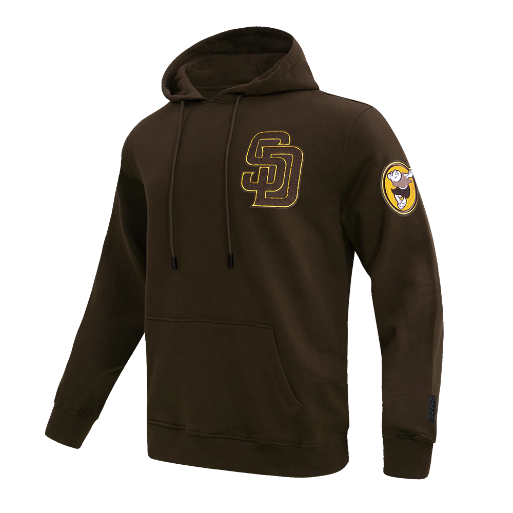 San Diego Padres Pro Standard Classic Chenille Pullover Hoodie Brown