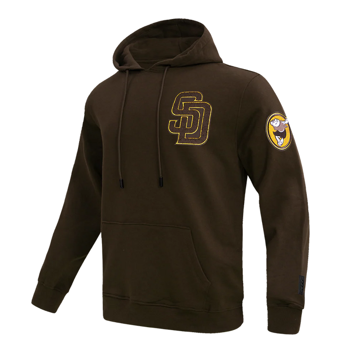 San Diego Padres Pro Standard Classic Chenille Pullover Hoodie Brown
