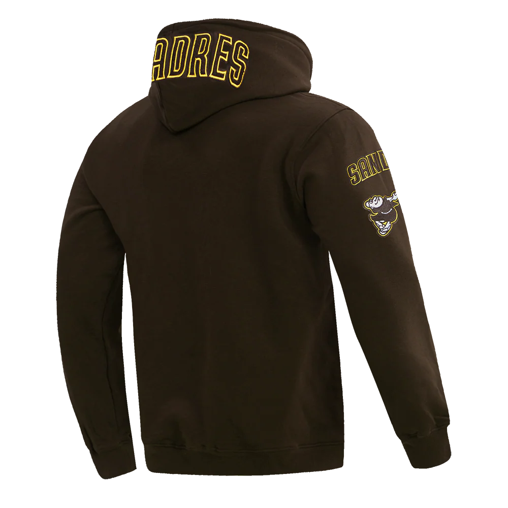 San Diego Padres Pro Standard Classic Chenille Pullover Hoodie Brown