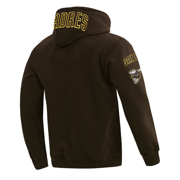San Diego Padres Pro Standard Classic Chenille Pullover Hoodie Brown