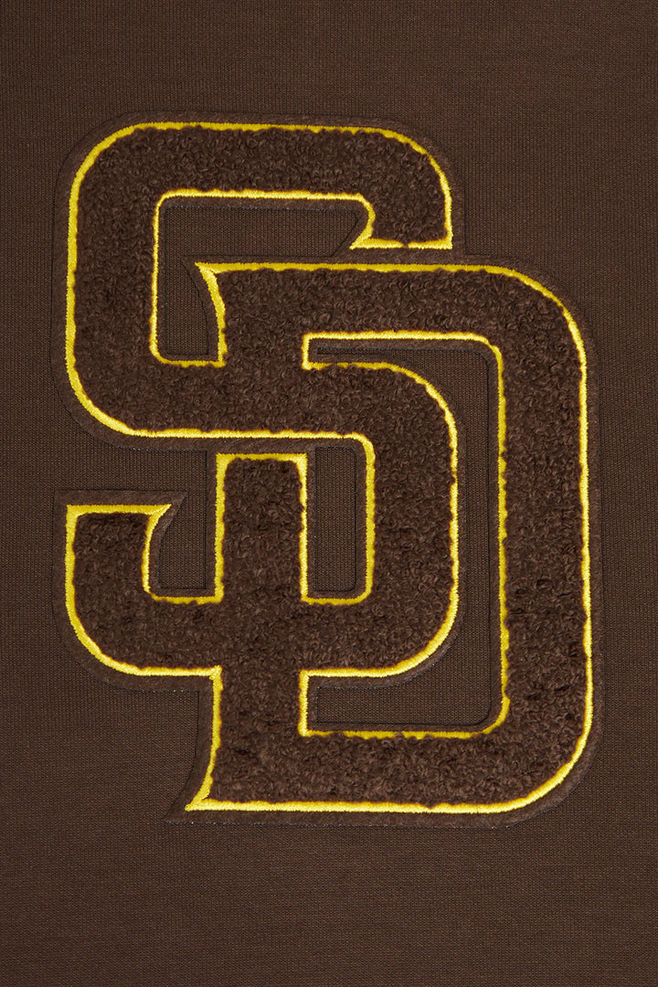 San Diego Padres Pro Standard Classic Chenille Pullover Hoodie Brown