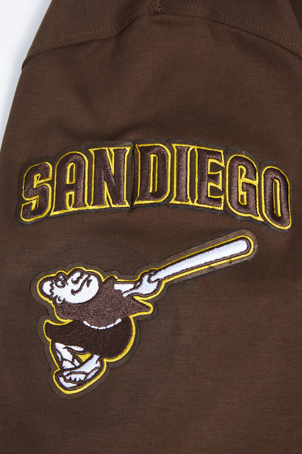 San Diego Padres Pro Standard Classic Chenille Pullover Hoodie Brown