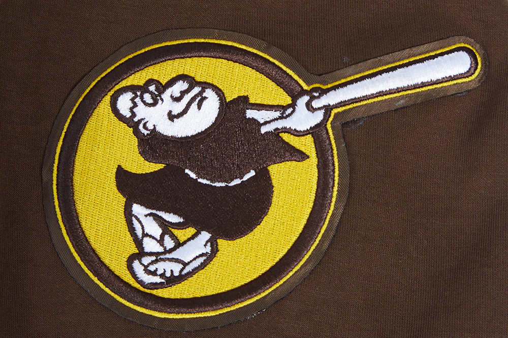 San Diego Padres Pro Standard Classic Chenille Pullover Hoodie Brown