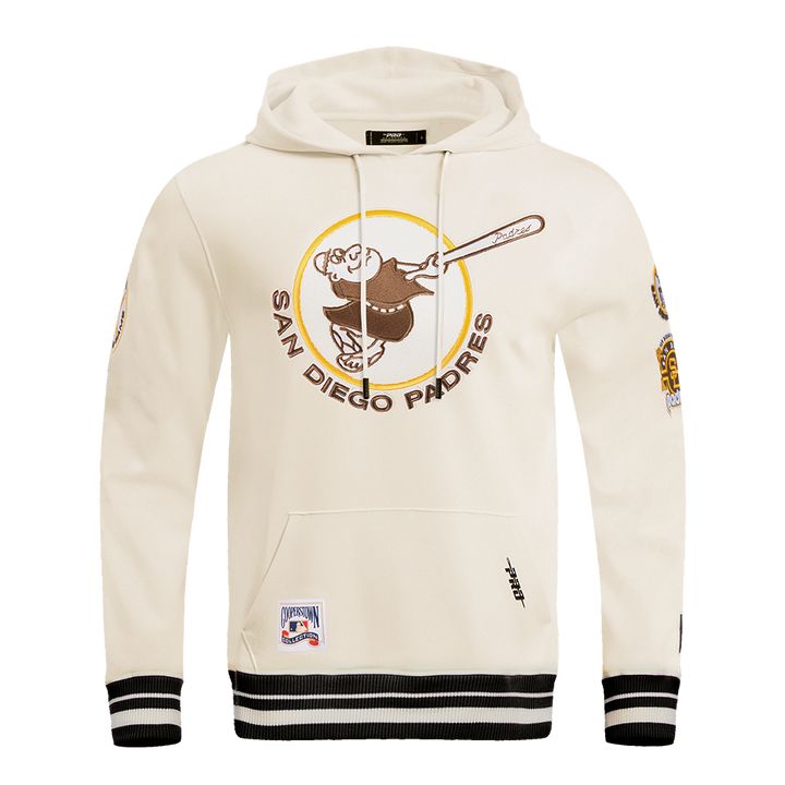 San Diego Padres Pro Standard Retro Classic Hoodie Eggshell/ Black