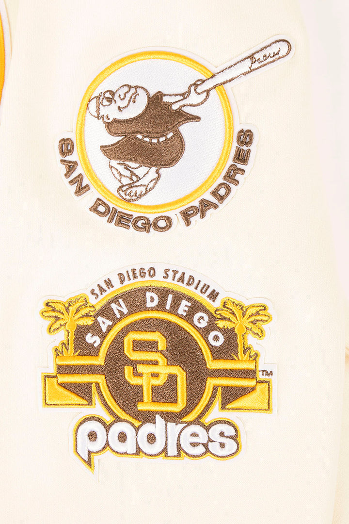 San Diego Padres Pro Standard Retro Classic Hoodie Eggshell/ Black