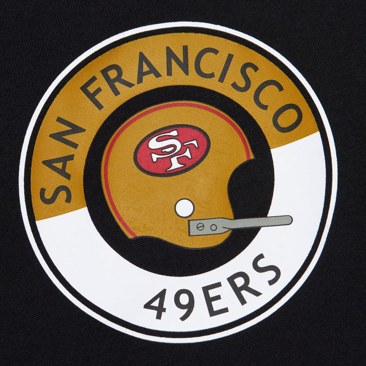San Francisco 49ers Mitchell & Ness black Black Out Vintage Logo Premium T-shirt, manufacturer gallery image 3