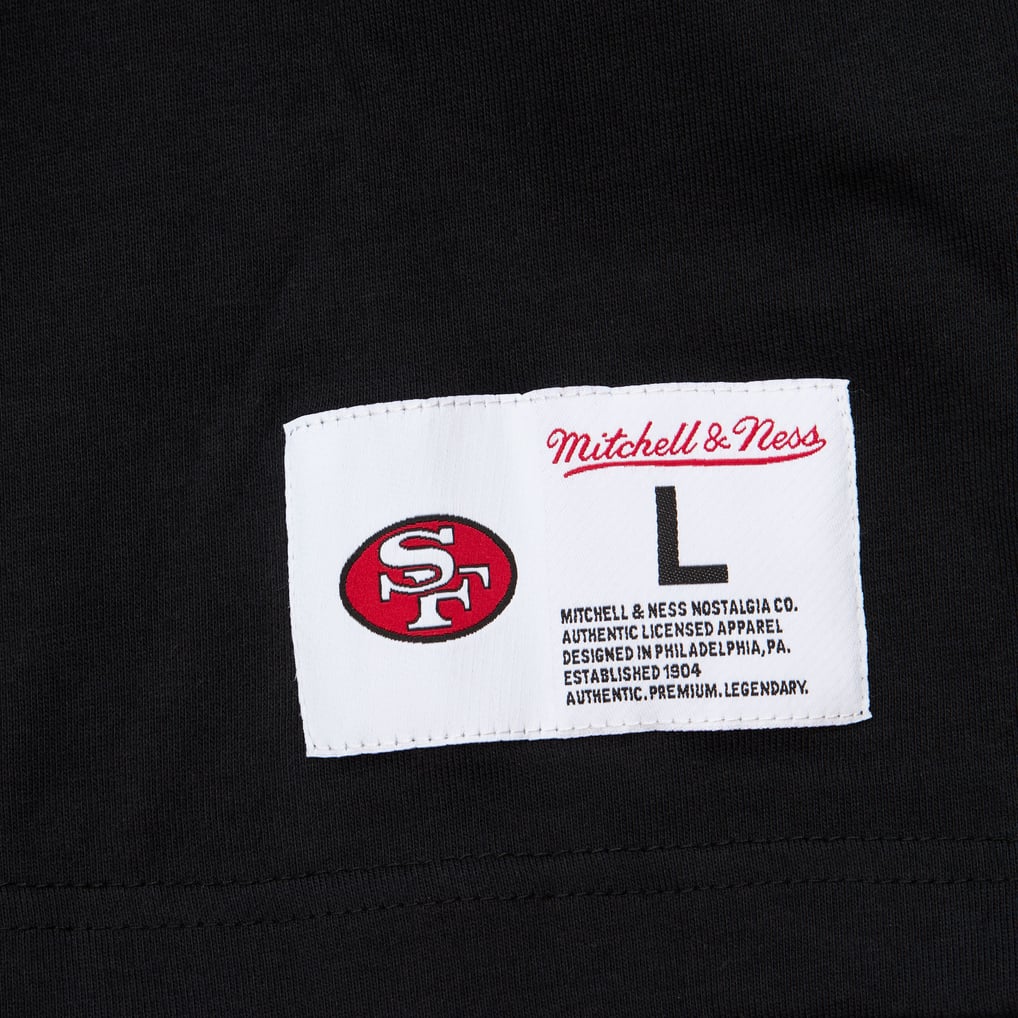 San Francisco 49ers Mitchell & Ness black Black Out Vintage Logo Premium T-shirt, manufacturer gallery image 5
