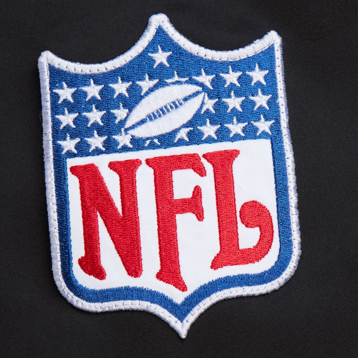San Francisco 49ers Mitchell & Ness black Team Leader satin bomber jacket, manufacturer gallery image 5