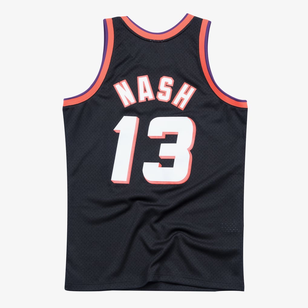 Mitchell & Ness Phoenix Suns Steve Nash 1996-97 black Swingman jersey, manufacturer gallery image 2