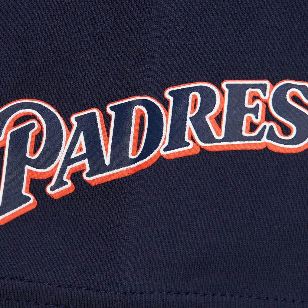 Mitchell & Ness San Diego Padres navy Jacquard Ringer T-shirt, manufacturer gallery image 5