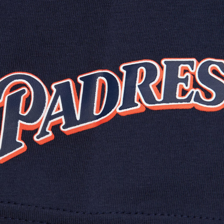 Mitchell & Ness San Diego Padres navy Jacquard Ringer T-shirt, manufacturer gallery image 5
