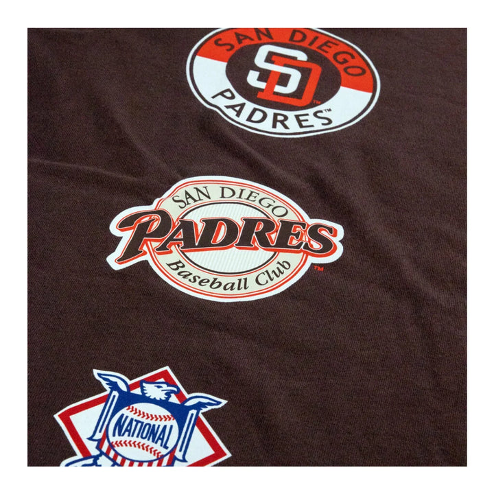 San Diego Padres Mitchell & Ness Double Clutch SS Premium Tee- Brown