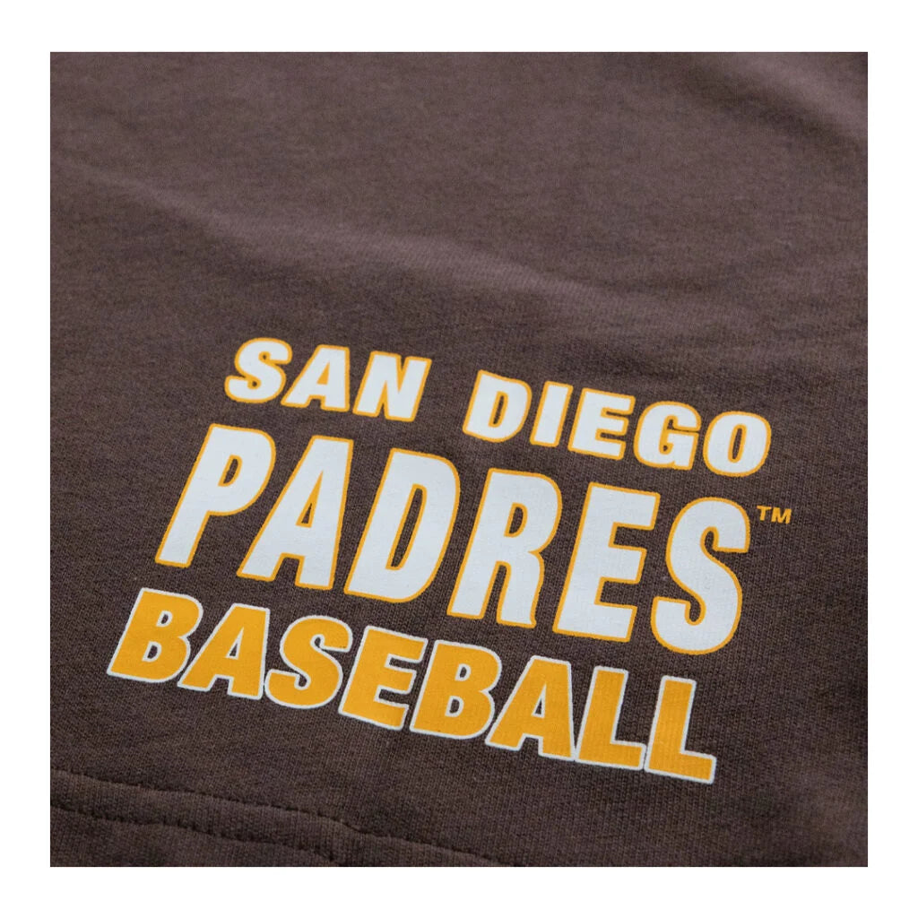 San Diego Padres Mitchell & Ness Double Clutch SS Premium Tee- Brown