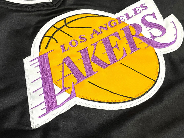 Los Angeles Lakers Mitchell & Ness Satin V-Neck Pullover Windbreaker