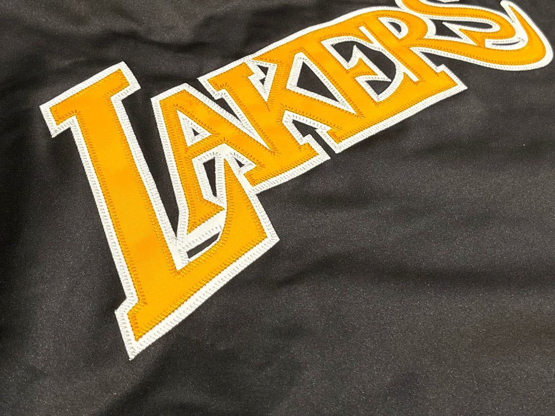Los Angeles Lakers Mitchell & Ness Satin V-Neck Pullover Windbreaker