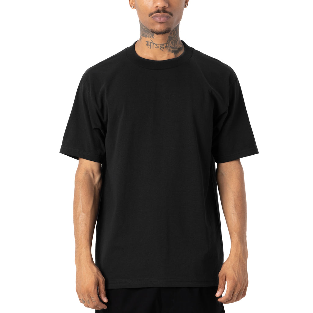 PROFESSIONAL S/S T-SHIRT BLACK×WHITE XL ProClubMen_sComfortCottonShort
